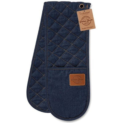 Cooksmart Oxford Denim Double Oven Mitt | Napev