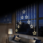 Premier LED Star Curtain Lights – Warm White at Napev GH