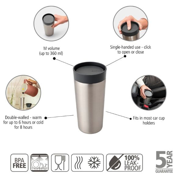 Brabantia Make & Take Insulated Cup, 0.36L at Napev GH 