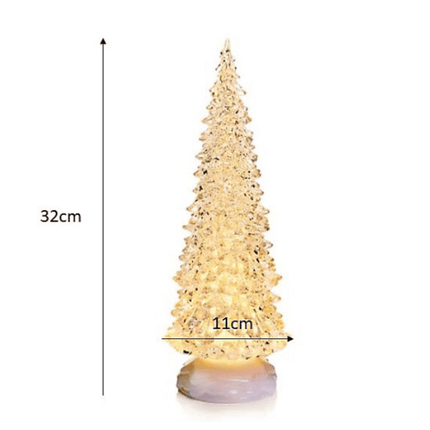 Preimer Christmas Tree Water Spinner Decoration Warm White LEDs 32cm at Napev GH