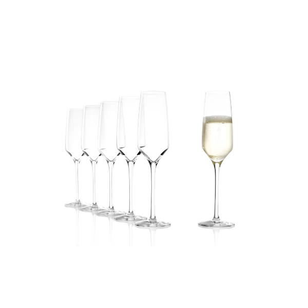 Stölzle Revolution Flute Champagne Glass | Pack of 6 | Napev GH