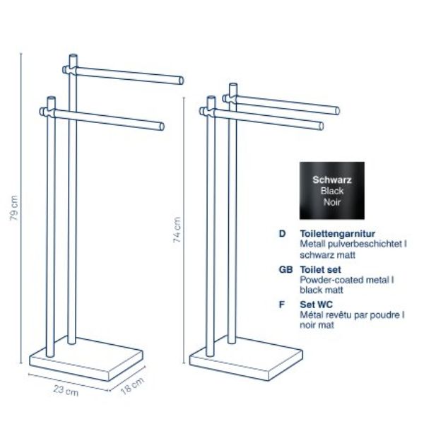 Kela Devin Towel Holder at Napev GH