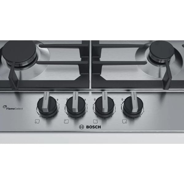 Bosch 4 Gas hob 60 cm Stainless steel PCP6A5B90 | Kitchen Appliance