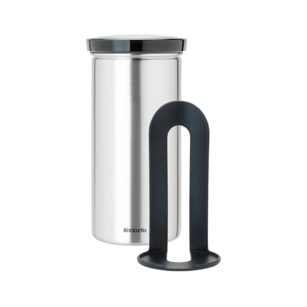 Brabantia Coffee Pad Canister, 18-pcs Capacity, Matt Steel at Napev GH 