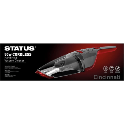 Status Cincinatti Cordless Handheld Vacuum AT NAPEV GH