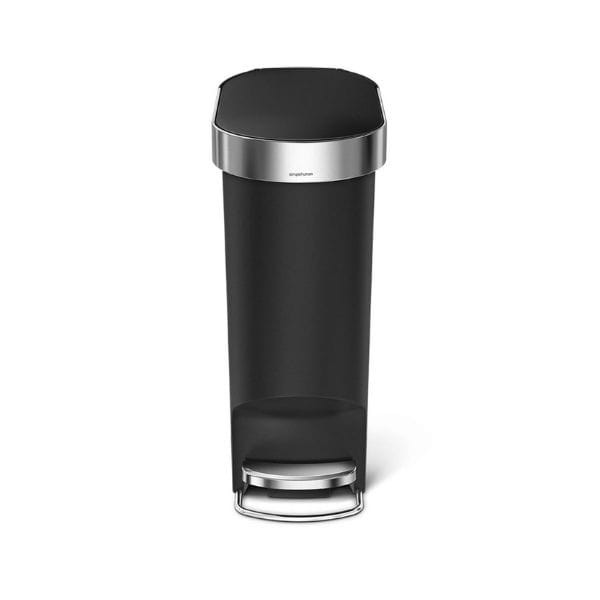 Simplehuman 40L Slim Plastic Pedal Bin | napev