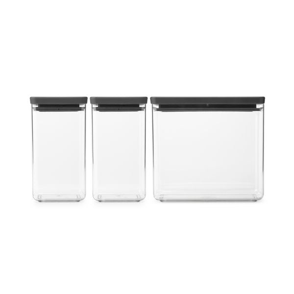 Brabantia Tasty+ Stackable Canister | Set of 3 at Napev GH 