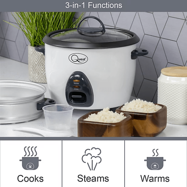 Quest 2-in-1 Rice Cooker & Food Steamer - 2.2L AT NAPEV GH