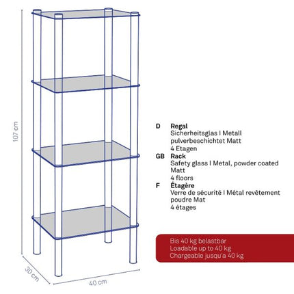 Kela Lars Rack - Black at Napev GH