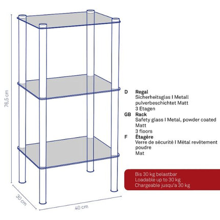 Kela Lars Rack - Black