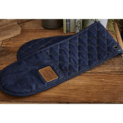 Cooksmart Oxford Denim Double Oven Mitt | Napev