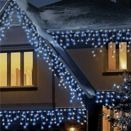 Premier 960 Timerbright Snowing Icicle LED Lights - White | Napev