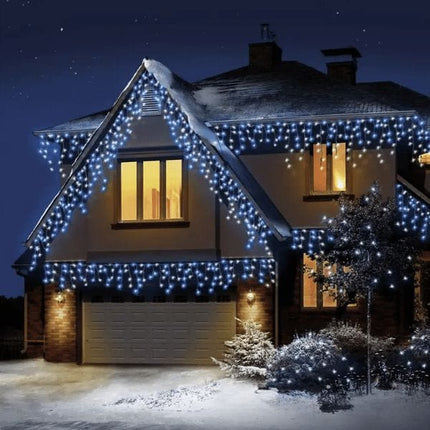 Premier 960 Timerbright Snowing Icicle LED Lights - White | Napev