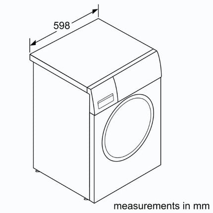 Bosch washing machine, frontloader 8kg - WAJ2018SKE | napevltd.com