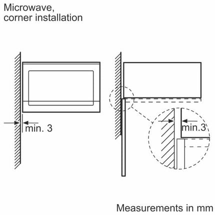 Bosch Serie | 6 Built-in microwave oven 60x38cm Stainless steel, BFL524MS0B