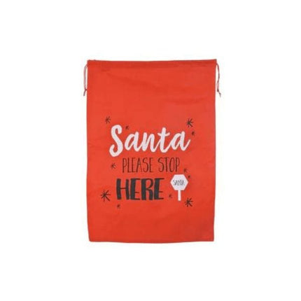 Festive Magic Sack "Santa Stop Here" | Napev