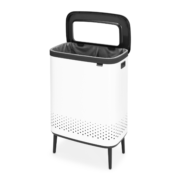 Brabantia Double Bo Laundry Bin 2x45L/ white at Napev GH