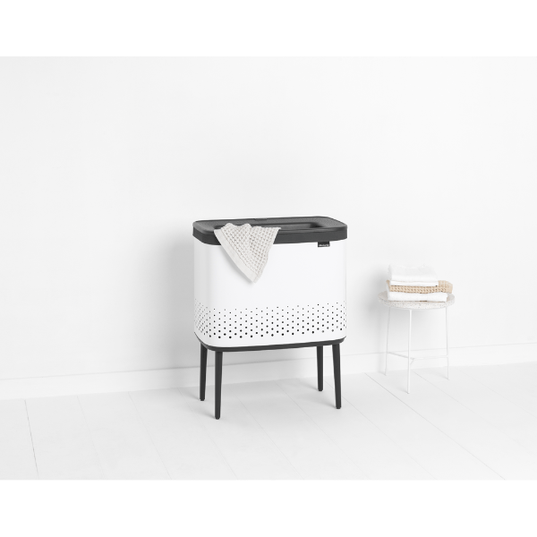 Brabantia 60L Bo Laundry Bin/White at Napev GH