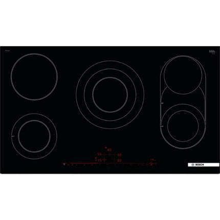 Bosch Series 8 Glass ceramic cooktop 90 cm Black, PKM975DK1D at Napev GH