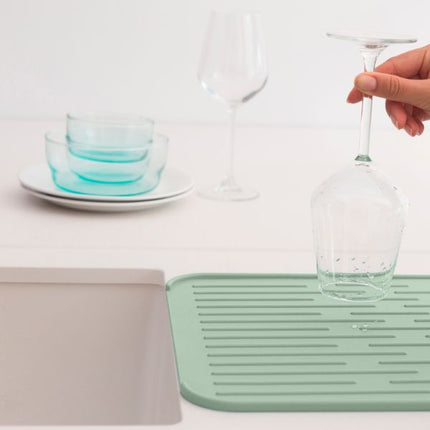 Brabantia SinkSide Silicone Dish Drying Mat Jade Green at Napev GH