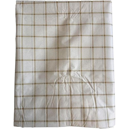 Countryclub PEVA Tablecloth Neutral Check 132X178CM at Napev GH