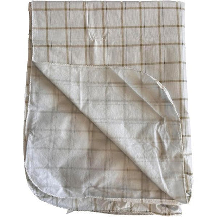 Countryclub PEVA Tablecloth Neutral Check 132X178CM at Napev GH