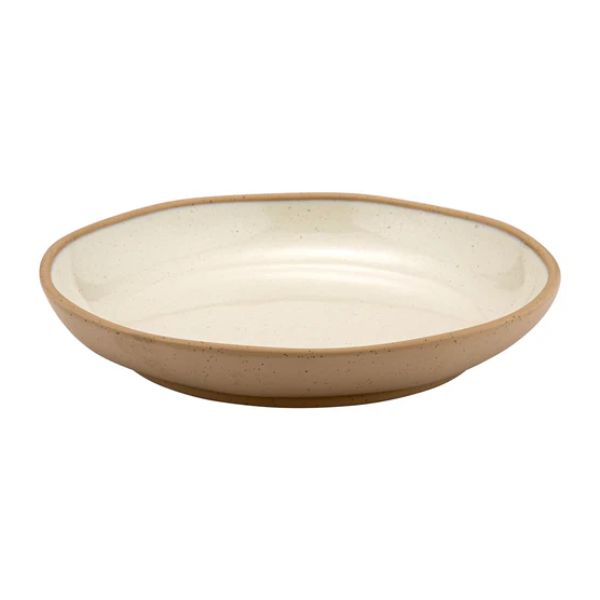 Dalebrook Cream Marl Melamine Large Deep Plate 280x280x47mm at Napev GH