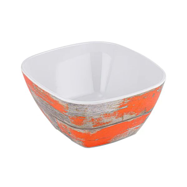 Dalebrook Rustic Orange Tura Melamine 1/6 Size Crock 176x162x80mm 1L at Napev GH