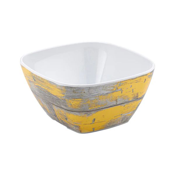 Dalebrook Rustic Yellow Tura Melamine 1/6 Size Crock 176x162x80mm 1L at Napev GH