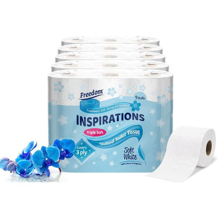 Freedom Inspiration 3ply Toilet Roll | Pack of 45 Soft White at Napev GH