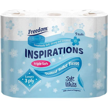 Freedom Inspiration 3ply Toilet Roll | Pack of 45 Soft White at Napev GH