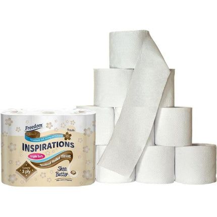 Freedom Inspiration 3ply Toilet Roll | Pack of 45 Shea Butter at Napev GH