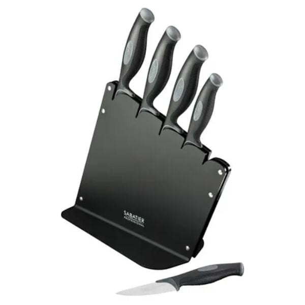 Sabatier Professional L'Expertise 5 Piece Soft Grip Kitchen Knife Block Set at Napev GH