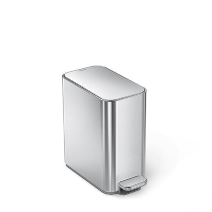 Simplehuman 5L Slim Pedal Bin / brushed steel