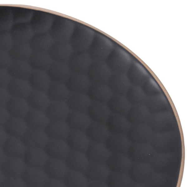 Siaki Collection Stoneware Dinner Plate 27cm - Black | Napev